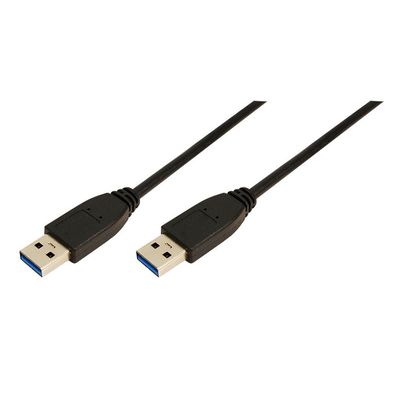 LogiLink USB 3.0 Kabel Typ A auf Typ A schwarz 1 m