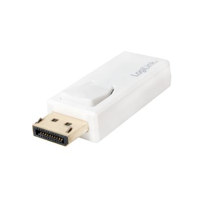 LogiLink DisplayPort Adapter DP/M auf HDMI A/F 4K 30 Hz weiß (1er Blister)