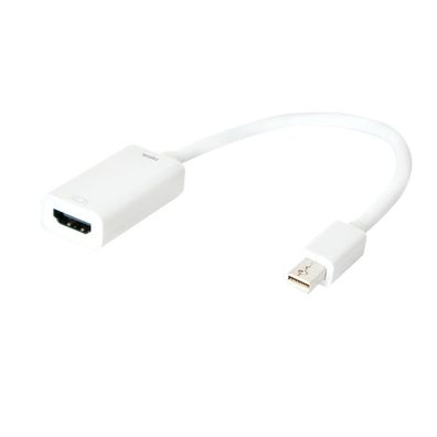 LogiLink Mini DisplayPort Adapter 1.2 auf HDMI 4K 30 Hz weiß 0,15 m (1er Softpack)