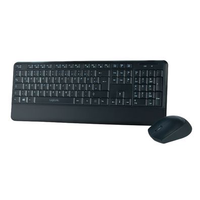 LogiLink 2.4 GHz Tastatur Maus Kombination Funk 1200 dpi (1er Faltschachtel)