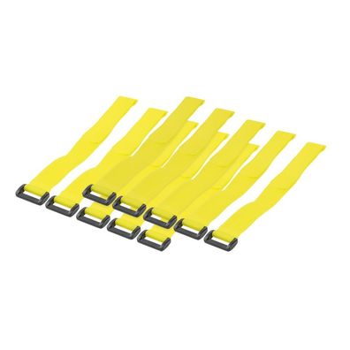LogiLink Kabelbinder mit Klettverschluss gelb (10 Stück)