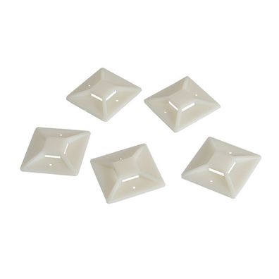 LogiLink Kabelbinderhalterungen selbstklebend ABS transparent 40 x 40 mm (100 Stück)