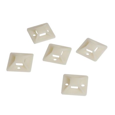 LogiLink Kabelbinderhalterungen selbstklebend ABS transparent 24 x 24 mm (100 Stück)