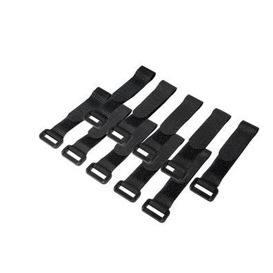 LogiLink Kabelbinder mit Klettverschluss schwarz (10 Stück)