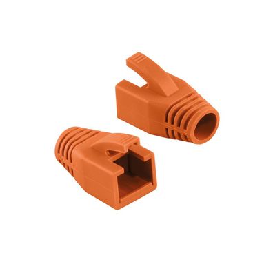 LogiLink RJ45 Stecker Knickschutztülle orange 8,0 mm (50 Stück)