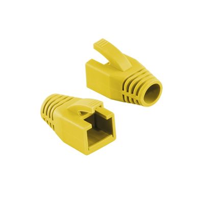 LogiLink RJ45 Stecker Knickschutztülle gelb 8,0 mm (50 Stück)