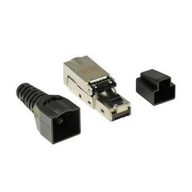 LogiLink CAT 6A Feldkonfektionierbarer RJ45 Stecker geschirmt EconLine (1er Softpack)