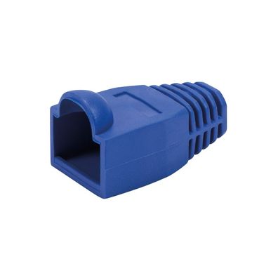 LogiLink RJ45 Stecker Knickschutztülle blau 6,5 mm (50 Stück)