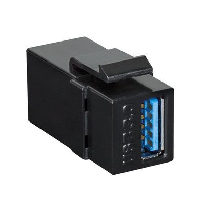 LogiLink USB 3.0 Keystone Modular Verbinder schwarz (Bulk)