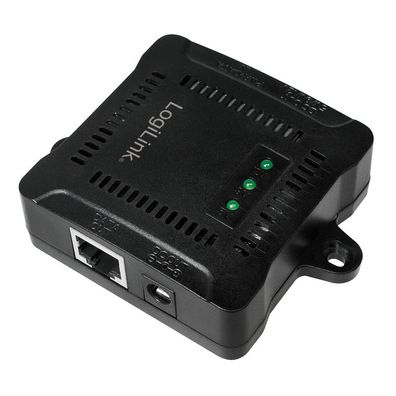 LogiLink POE Splitter 1 Port Gigabit 24 W schwarz (1er Faltschachtel)