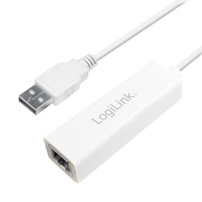 LogiLink USB 2.0 auf Fast Ethernet RJ45 Adapter (1er Faltschachtel)