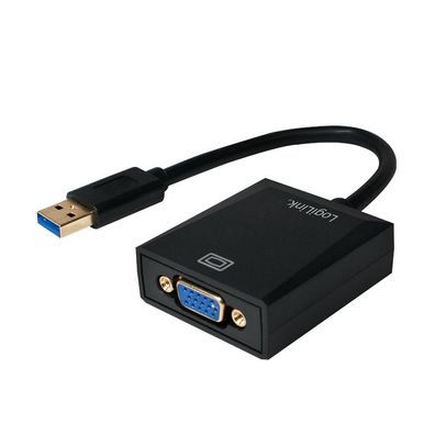 LogiLink USB 3.0 Adapter auf VGA schwarz (1er Blister)