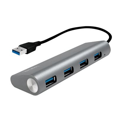 LogiLink USB 3.0 4 Port Hub Aluminium (1er Faltschachtel)