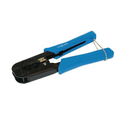 LogiLink Profi Crimpzange für RJ45 8P8C Modulare blau (1er Blister)