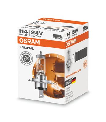 OSRAM Original LINE H4 P43t 24 V/75-70 W (1er Faltschachtel)