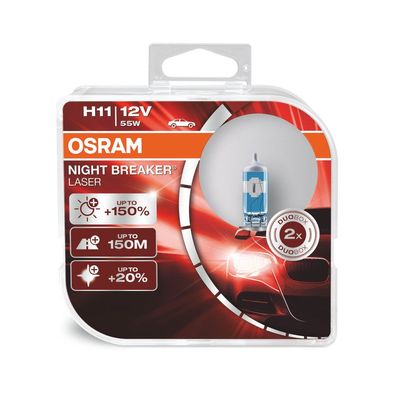 OSRAM NIGHT Breaker LASER H11 PGJ19-2 12 V/55 W (2er Box)