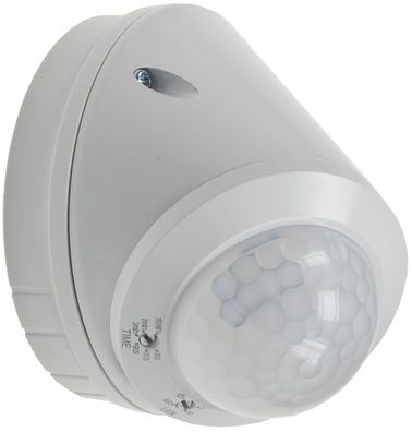 ChiliTec Wand- & Decken-Bewegungsmelder 360° LED geeignet, 8m Detektion, weiß