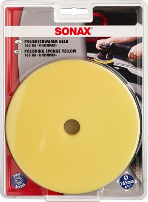 SONAX PolierSchwamm gelb 165 DA - FinishPad