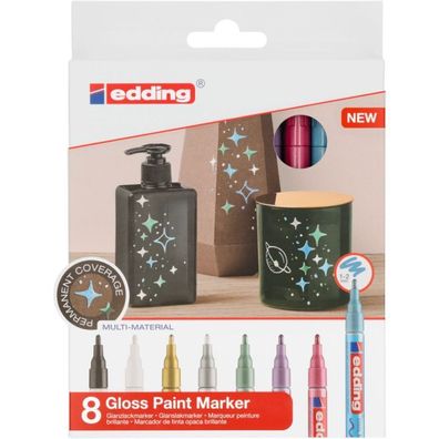 edding 751 Glanzlackmarker sortiert (8er Set)