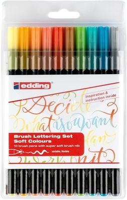 edding 1340 Pinselstift basic sortiert (10er Blister)