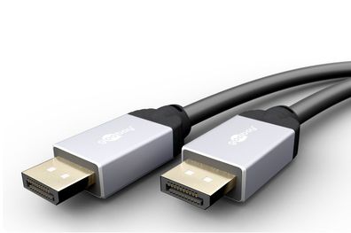 goobay DisplayPort Anschlusskabel Stecker auf Stecker schwarz 3 m