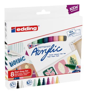 edding Start Easy Acrylstifte sortiert (8er Set)