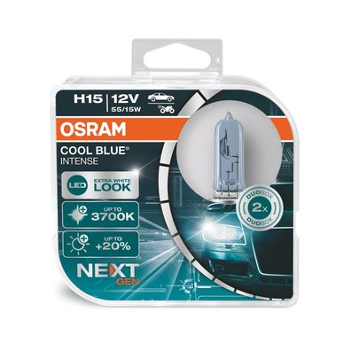 OSRAM COOL BLUE Intense NextGen. H15 PGJ23t-1 12V/15/55W (2er Box)