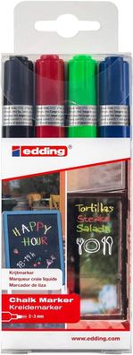 edding 4095 Kreidemarker basic sortiert (4er Set)