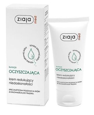 Ziaja Med, Anti-Bakterielle Behandlung, 50ml – Aknecreme zur Reduzierung von Pickeln