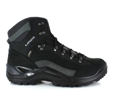 Lowa Renegade GTX Mid schwarz/grau - Größe: 46,5