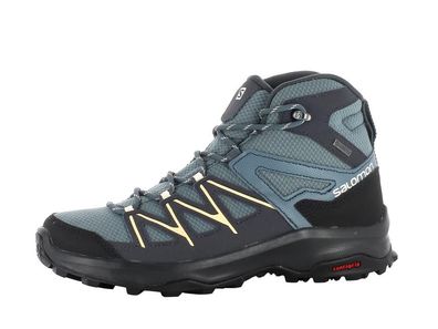 Salomon Daintree Mid GTX W Wanderschuhe - Farbe: stormy weather/ebony/al