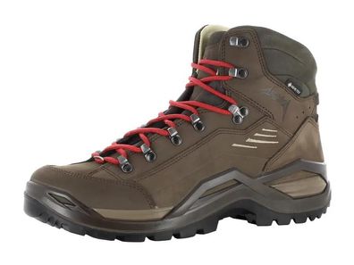 Lowa Renegade 100 GTX Mid Wanderschuhe - Farbe: espresso/rot Größe: UK