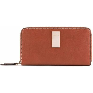 Piquadro Zip-Around Women`S Wallet With Four Dividers, Coin