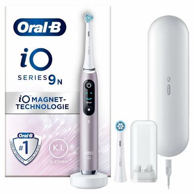 Oral-B iO Series 9N, Elektrische Zahnbürste (rosa/weiß, Rose Quartz)