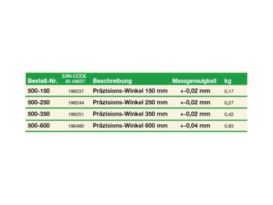 Ulmia Präzisions-Winkel Alu-Line