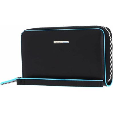 Piquadro Zip-Around Smartphone Wallet Clutch With Credit