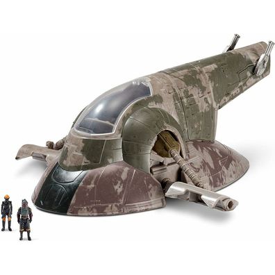 Star Wars Micro Galaxy Squadron Fahrzeug mit Figuren Boba Fett`s Starship 20 cm