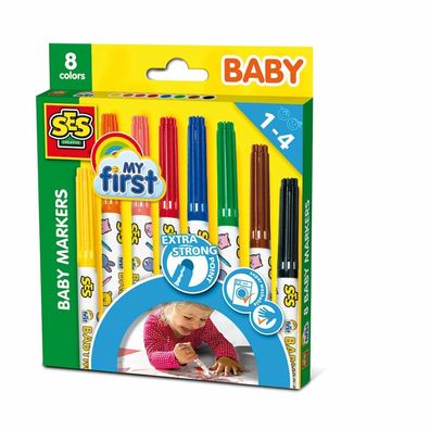 Ses 00299 My First Baby Markers 8St