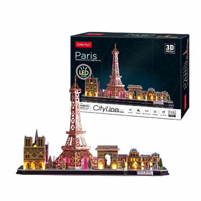 3d Puzzle Paris LED