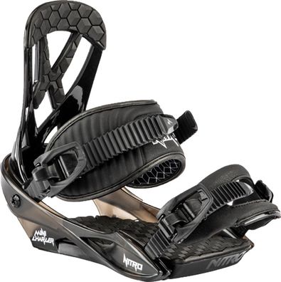 NITRO Kids Snowboard Bindung Micro Charger (polybag) black - Größe: M