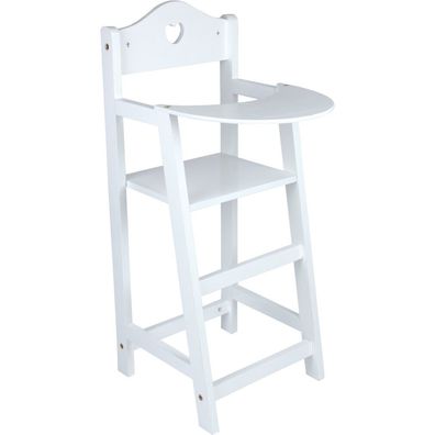 Small Foot High Doll Chair White