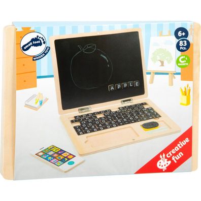 Holz-Laptop mit Magnet-Tafel