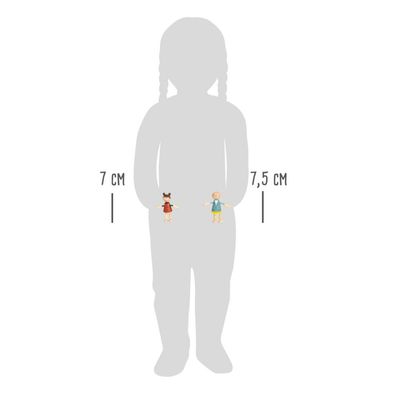 Biegepuppen-Familie aus Holz