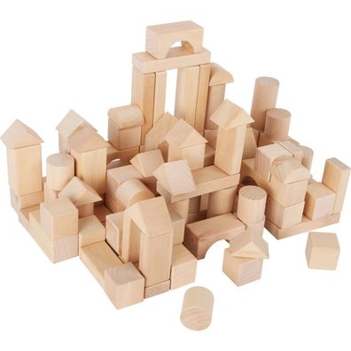 Holzbausteine Natur 100er-Pack im Beutel