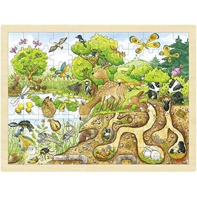 Goki Puzzle Natur, 96 Teile