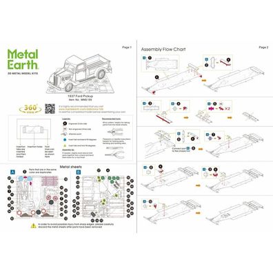 METAL EARTH 3D-Puzzle Ford Pickup 1937