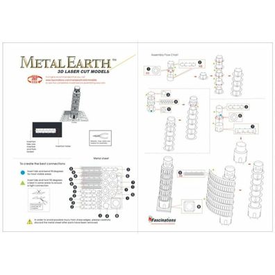 METAL EARTH 3D-Puzzle Schiefer Turm von Pisa