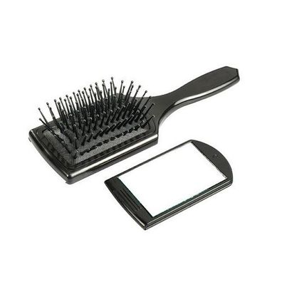 Comair Mini Paddle Brush 7-reihig mit herausnehmbarem Spiegel