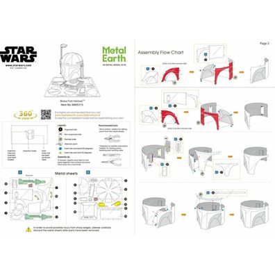 METAL EARTH 3D-Puzzle Star Wars: Boba Fetts Helm