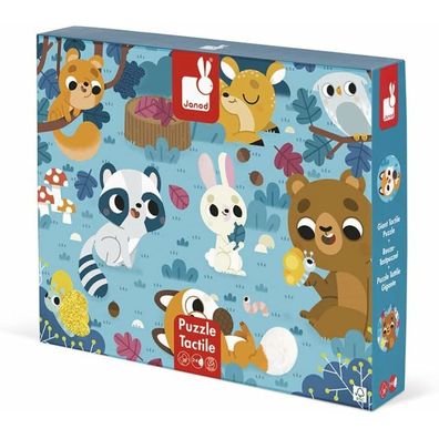 JANOD Taktiles Puzzle Waldtiere 20 Teile